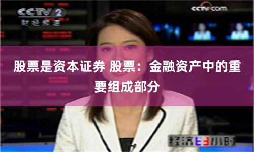 股票是资本证券 股票：金融资产中的重要组成部分